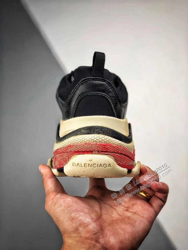 Balenciaga經典款男女鞋 巴黎世家頂級版本Triple-S 17老爹鞋 Balenciaga情侶款老爹鞋  hdbl1233